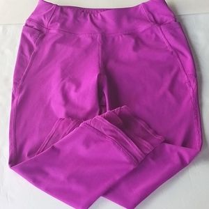 AVIA Girl's Athletic  Leggings Mesh Ruffles On Bottom Size Large 10/12